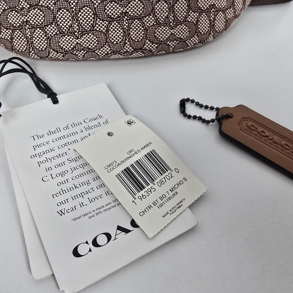 Coach Charter Belt Bag 7 in Micro Signature Jacquard - Picture 7 of 14